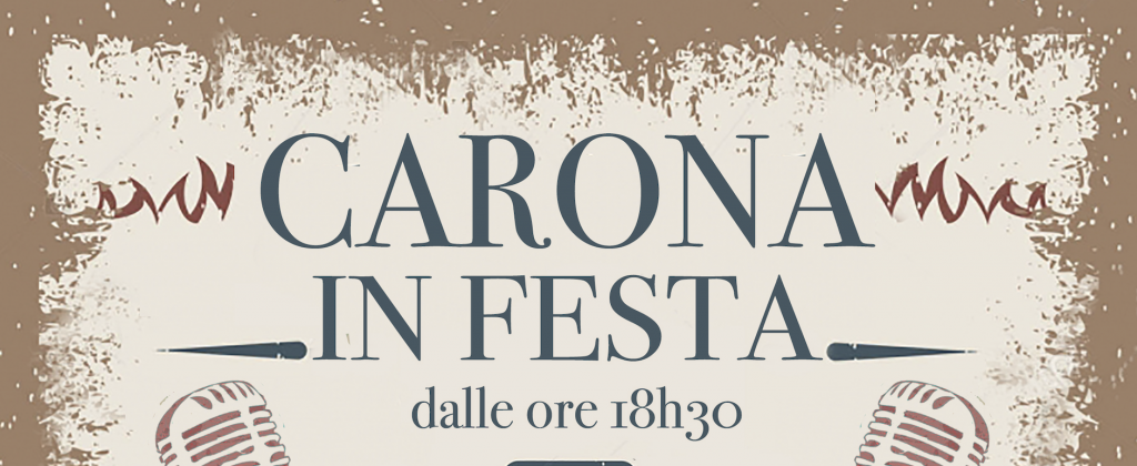 e 05/08/2023 - Carona in Festa edizione 2023